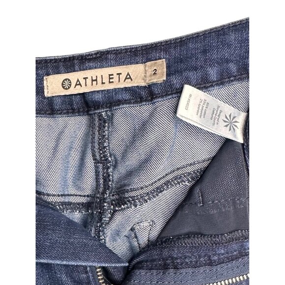 Athleta Skulptek Womens Slimming Stretch Skinny Jeans Sculpting Blue Size 2 - Picture 13 of 13
